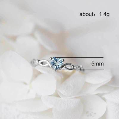 Delicate Zirconia Heart Ring