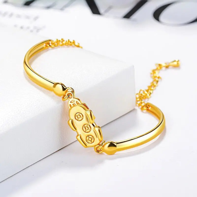 Gold Pixiu Wealth Bracelet