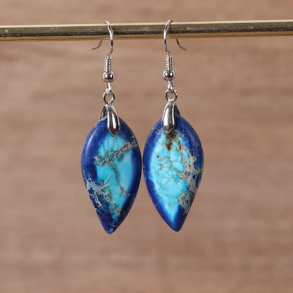 Moonlight Sonata Jasper Dangle Earrings