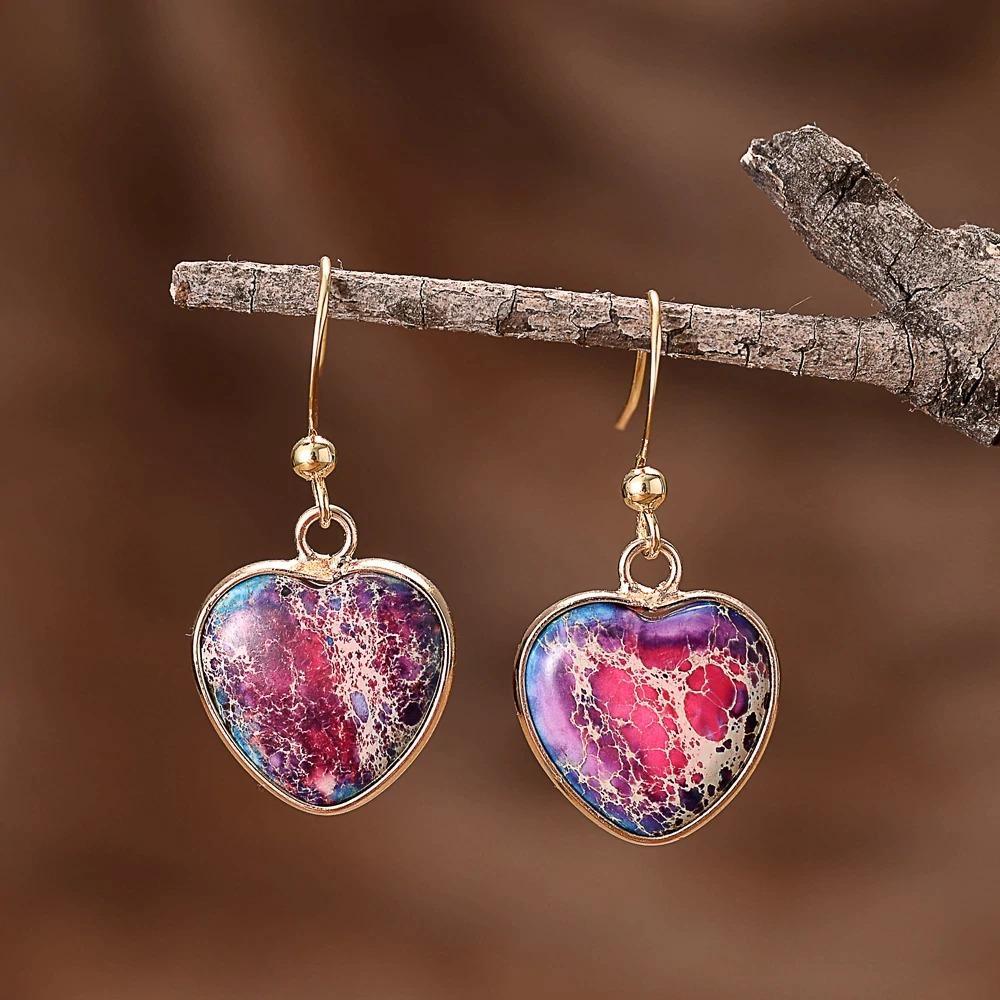 Transcendental Love Jasper Teardrop Earrings