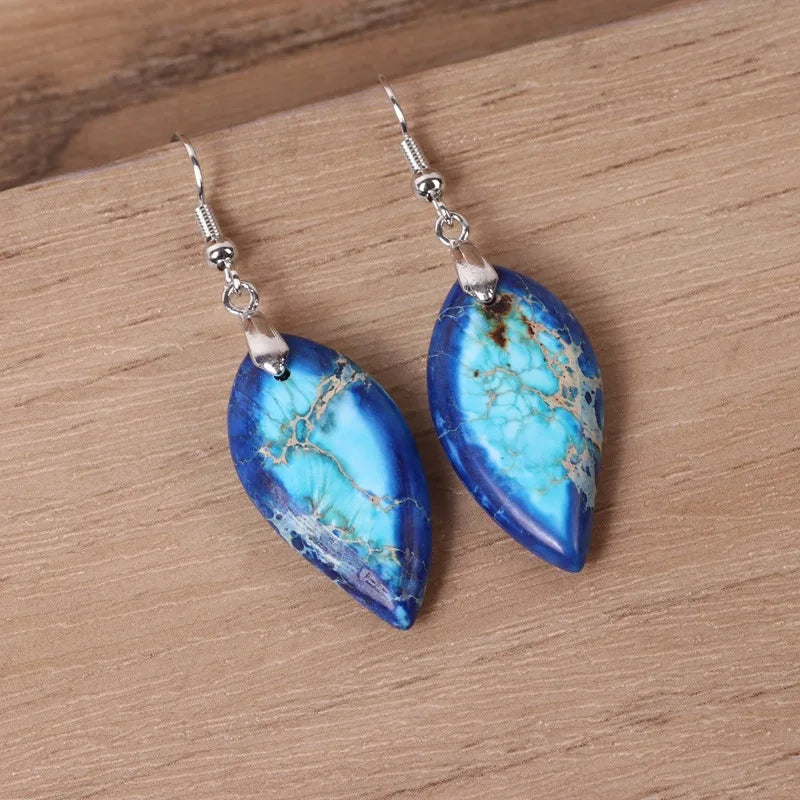 Moonlight Sonata Jasper Dangle Earrings