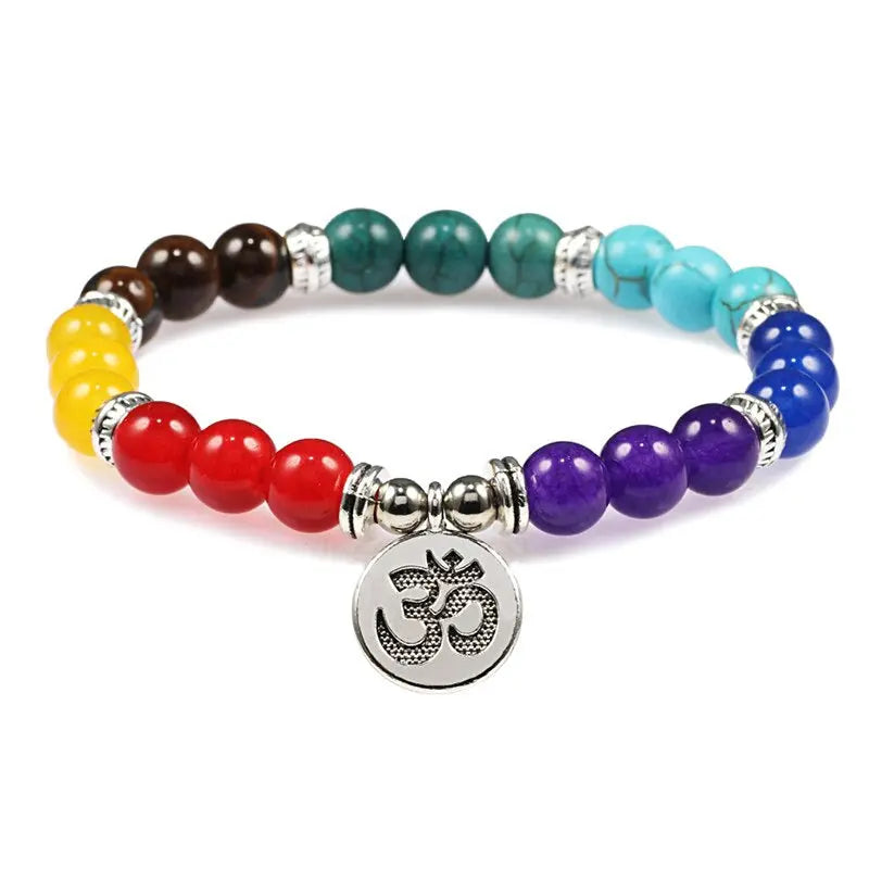 Multicolor Seven Chakra Reiki Healing Bracelet