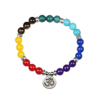 Multicolor Seven Chakra Reiki Healing Bracelet