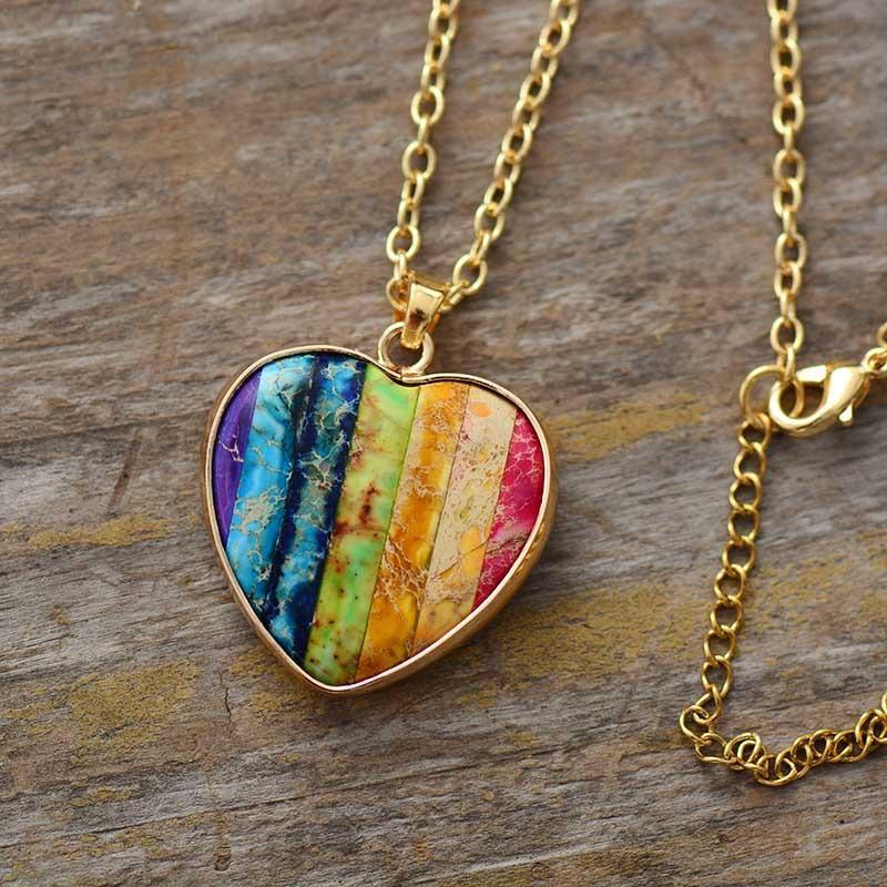 The Chakra-Loving Heart Jasper Necklace