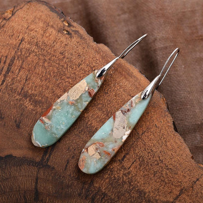 Summer Holiday Jasper Hook Earrings