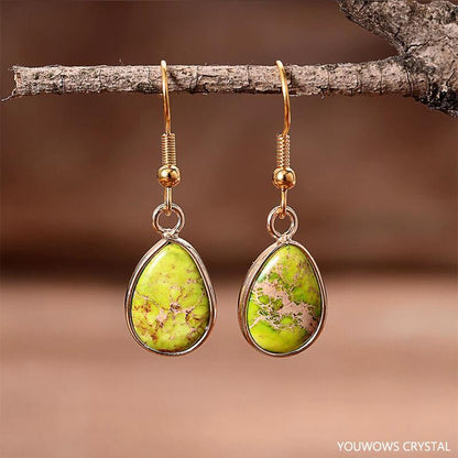 Fresh Start Jasper Teardrop Earrings