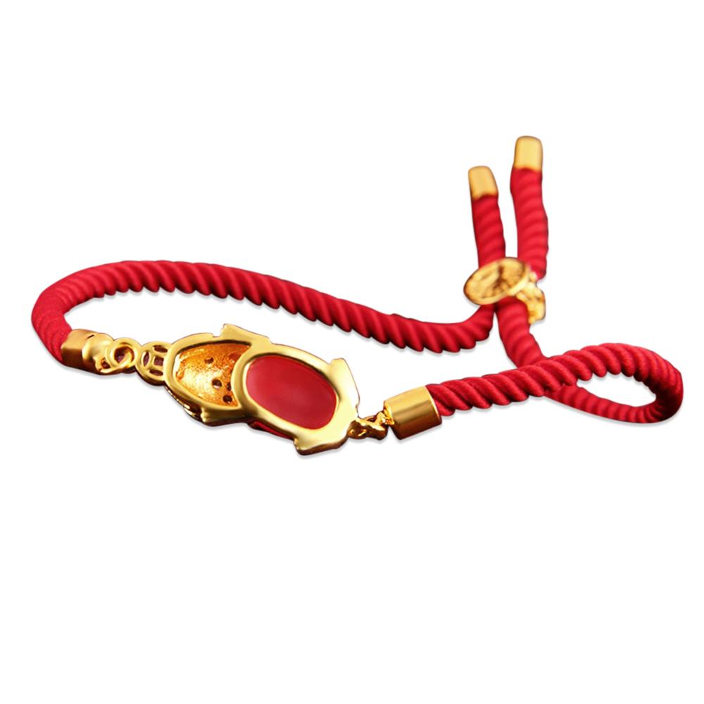 Handmade Wealth Attractor Red Agate Pixiu Handwoven Bracelet