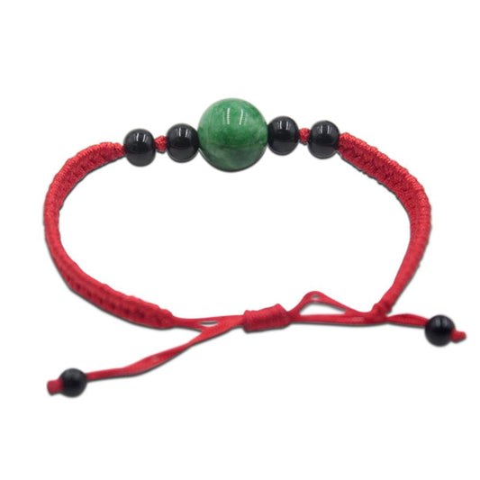 Handmade Luck and Success Jade String Bracelet