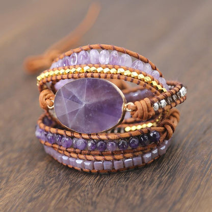 Amethyst Imperial Wrap Bracelet