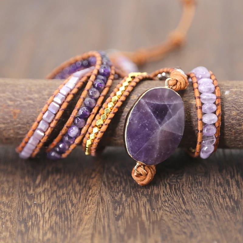 Amethyst Imperial Wrap Bracelet