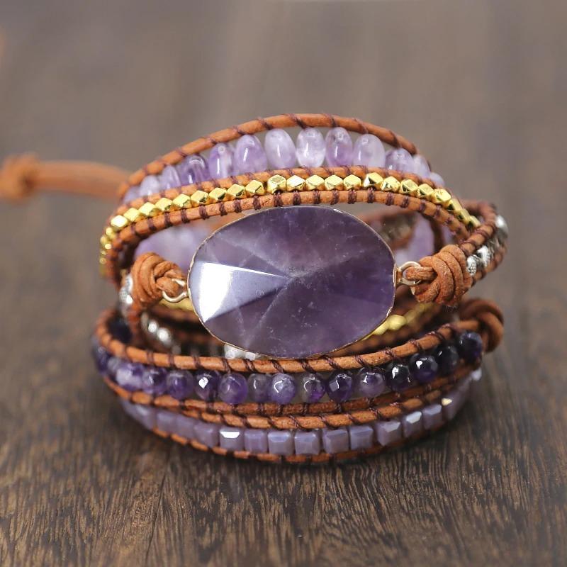 Amethyst Imperial Wrap Bracelet