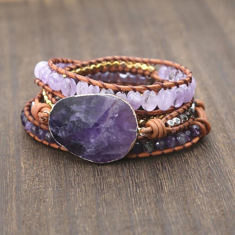 Amethyst Imperial Wrap Bracelet