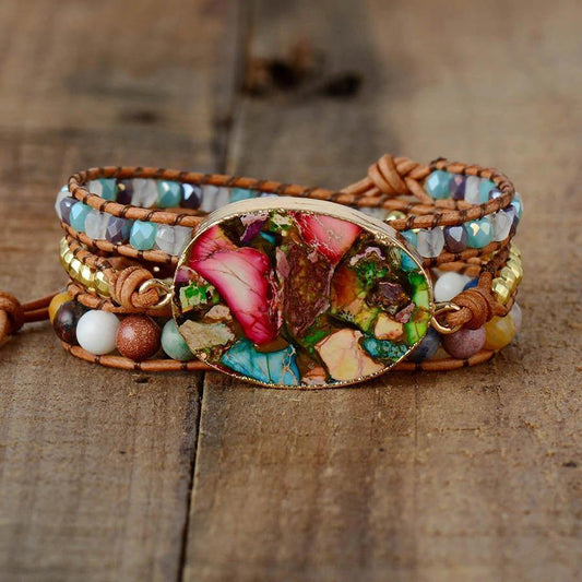 Color Splash Jasper Bracelet