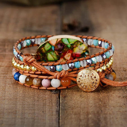 Color Splash Jasper Bracelet