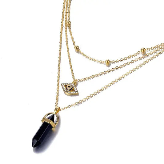 Eye of Protection Crystal Necklace