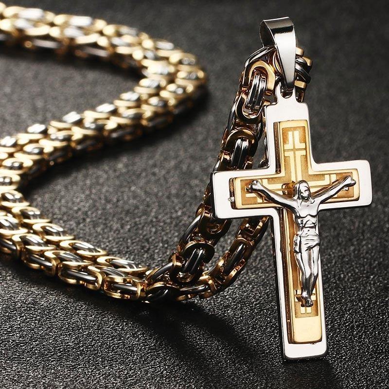 Crucifix Cross Pendant Necklace