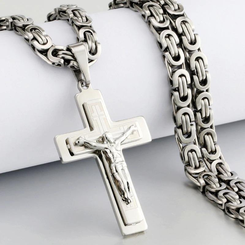 Crucifix Cross Pendant Necklace