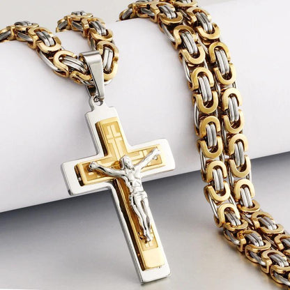 Crucifix Cross Pendant Necklace