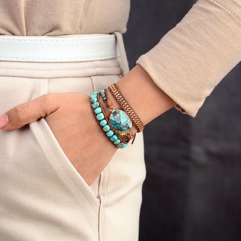 Turquoise Calming Energy Wrap Bracelet