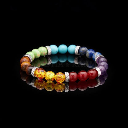 Handmade 7 Chakra Stones Bracelet