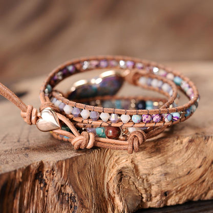 Healing Jasper Love Wrap Bracelet