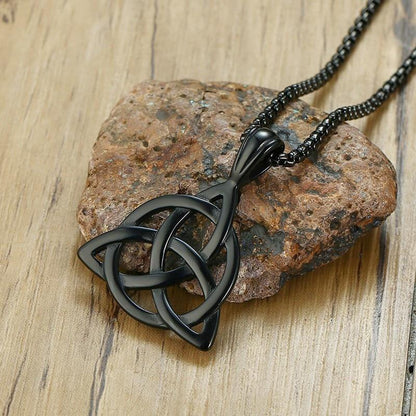 Men's Stainless Steel Viking TRIQUETRA KNOT Necklace