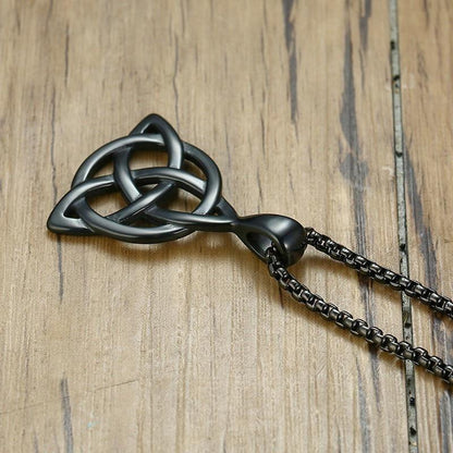 Men's Stainless Steel Viking TRIQUETRA KNOT Necklace