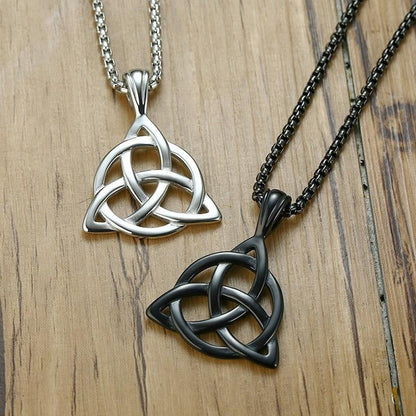 Men's Stainless Steel Viking TRIQUETRA KNOT Necklace