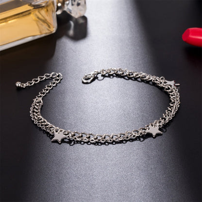 Multi-Layer Chain Anklet Set