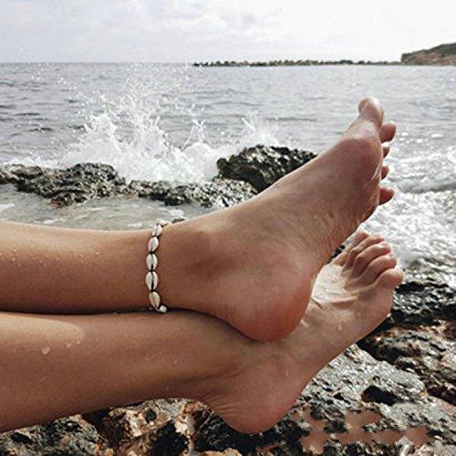 ANCIENT MONEY Cowry 24K Plated Accent Shell ANKLET