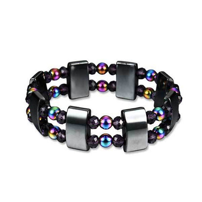 Rainbow Magnetic Hematite Wellness Bracelet