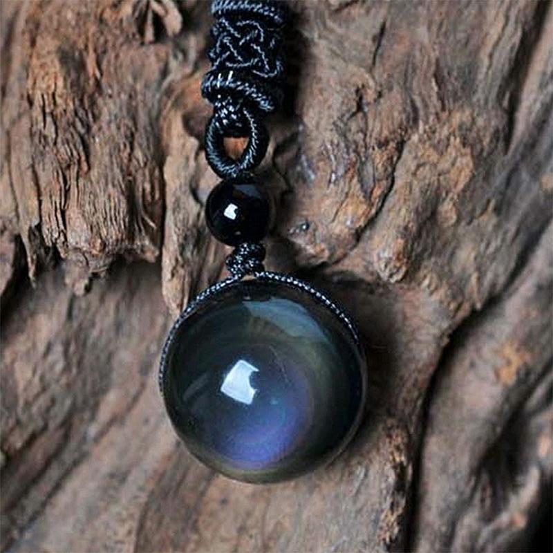 Rainbow Obsidian Necklace - Eye of Truth