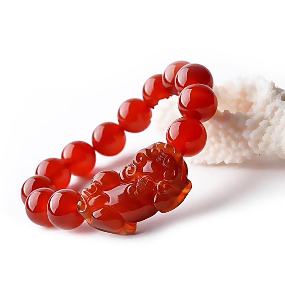 Red Agate Pixiu Wealth Bracelet