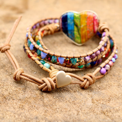 Chakra Love Rainbow Wrap Bracelet