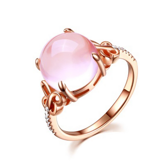 Rose Quartz Emotional Release Ring