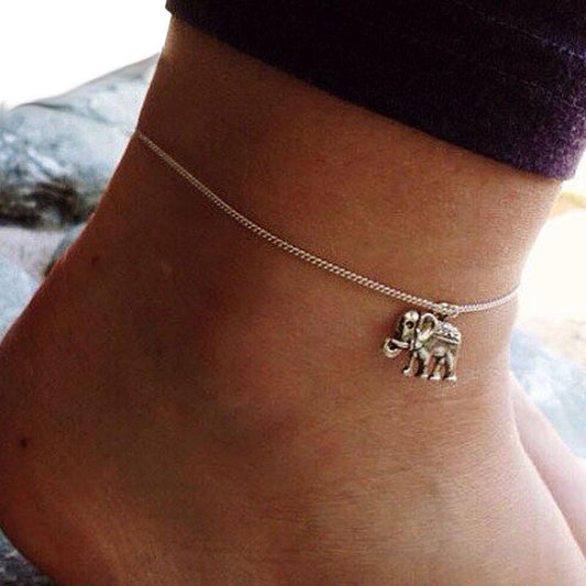 Ankle Bracelet Elephant Pendant