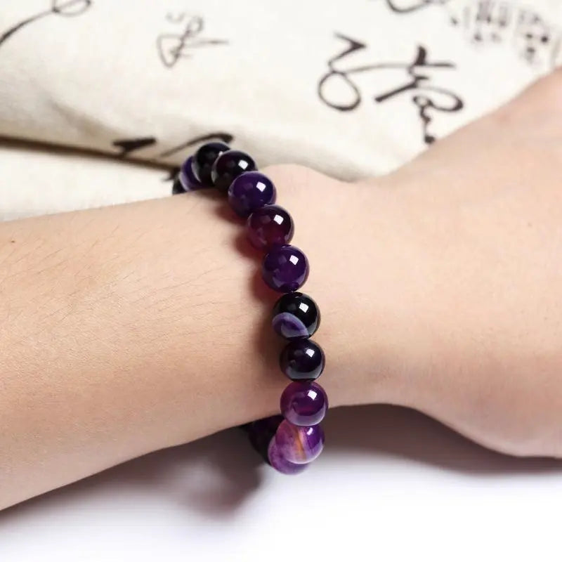 Purple Agate Power Bracelet