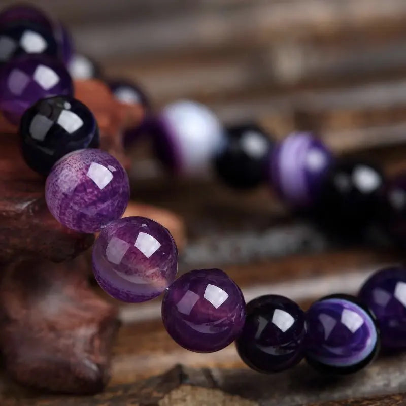 Purple Agate Power Bracelet