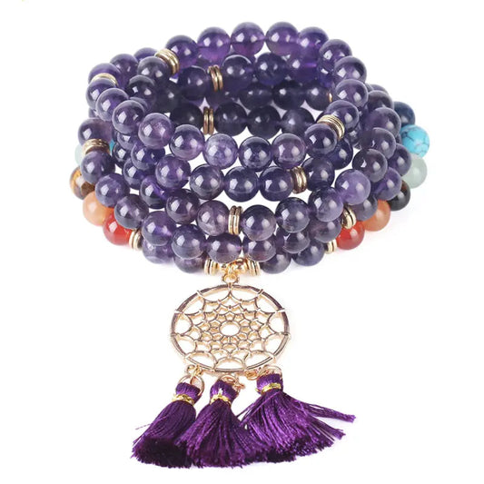 7 Chakra Dream Catcher 108 Mala