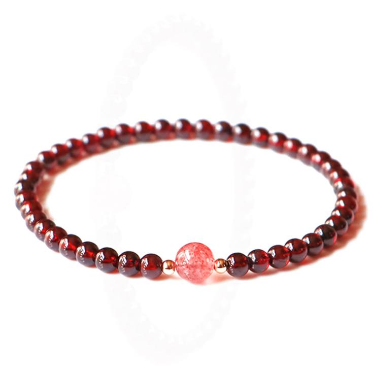 Natural Garnet Lucky Charm Healing Bracelet (Limited Edition)