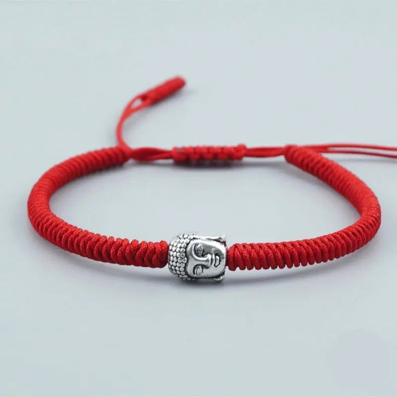 Buddha Charm Lucky Handmade Buddhist Knots Rope Bracelet