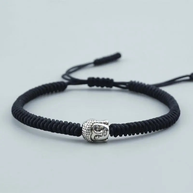 Buddha Charm Lucky Handmade Buddhist Knots Rope Bracelet