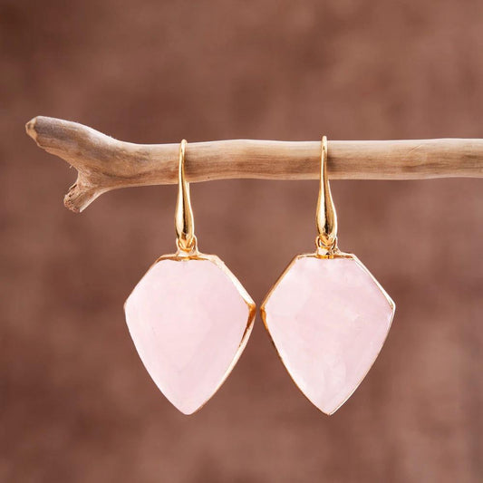 Bright Shores Rose Quartz Earrings