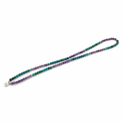 Chrysocolla Amethyst 108 Mala