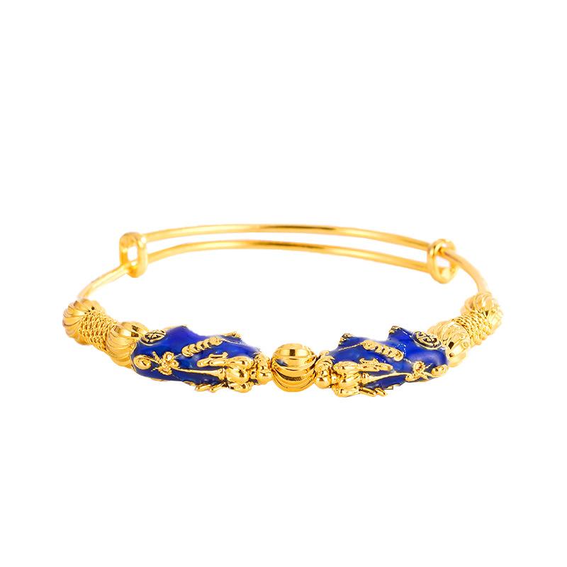 Color Changing Double Pixiu Wealth Bangle