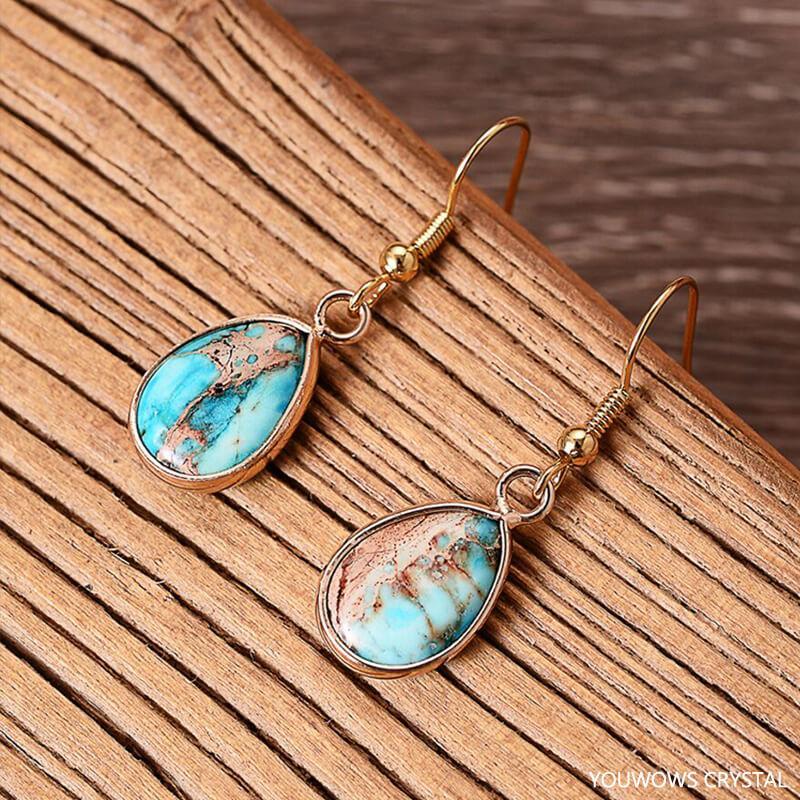 Fresh Start Jasper Teardrop Earrings