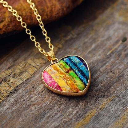 The Chakra-Loving Heart Jasper Necklace