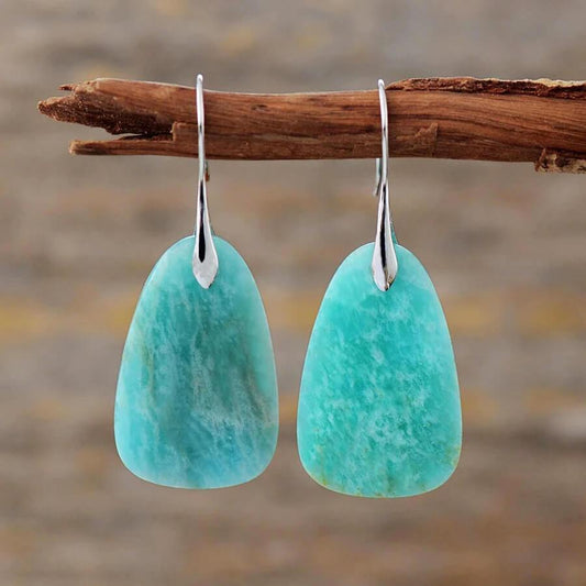 Prairie Sky Amazonite Dangle Earrings