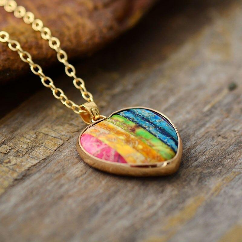 The Chakra-Loving Heart Jasper Necklace