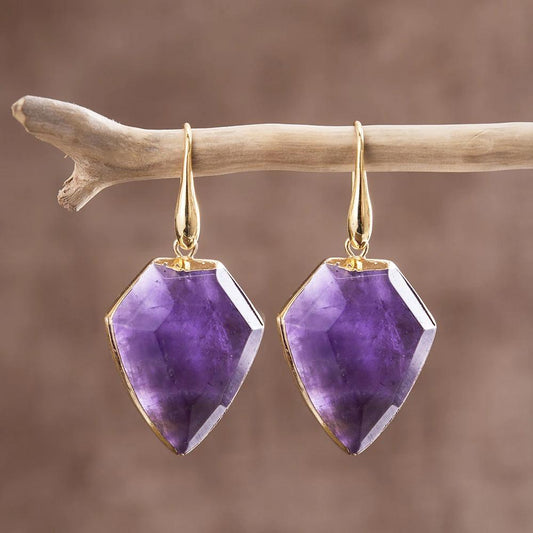 Purple Horizon Amethyst Earrings